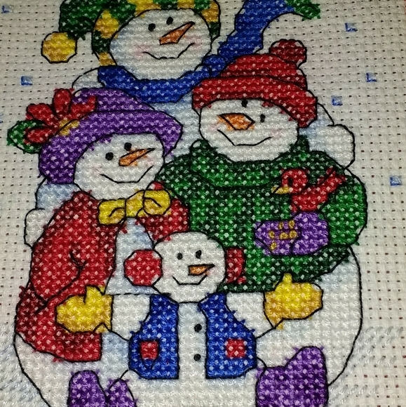 Snowman Family Wall Hanging - Picture 3 of 4